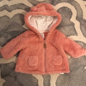 Carter’s Sherpa Baby Girl Coat 0-3 months